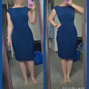 Lauren Ralph Lauren sleeveless blue dress